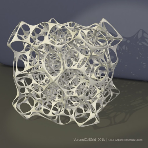 3D Voronoi cell grid experiment. 